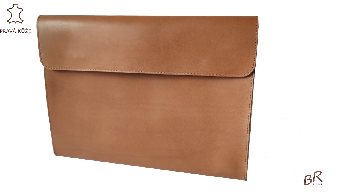 Kožený obal Br.Bags na notebook - ručně šitý, jednokomorový